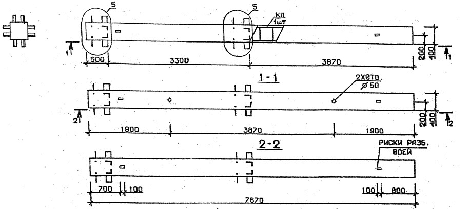 Колонна 2КБ 33.77-4 Серия 1.020.1-2с/89