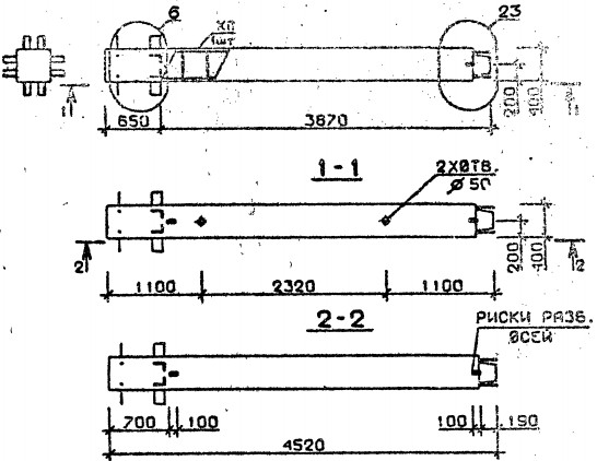 Колонна 2КВ 54.45-4 Серия 1.020.1-2с/89