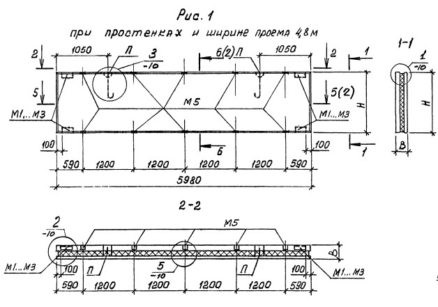 Панель ПСТ 60-9-2,0-4 Серия 1.432.1-26