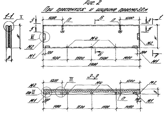 Панель ПСТ 60.12-3,0-ТМ-8 Серия 1.432.1-21